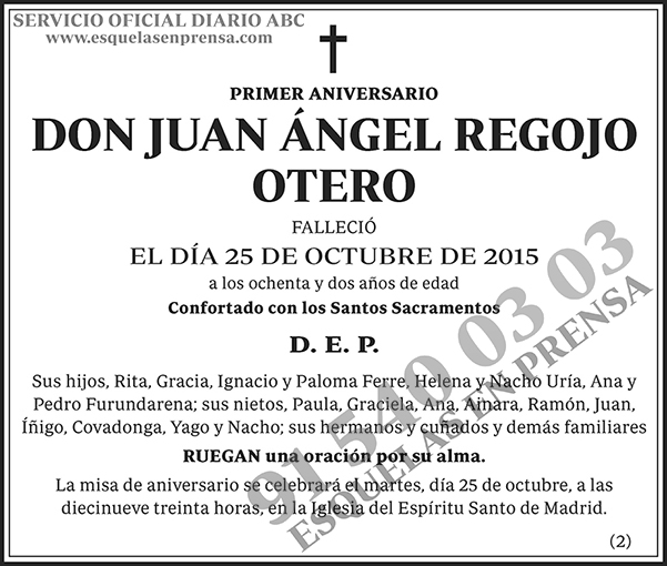 Juan Ángel Regojo Otero